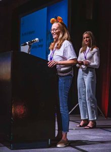 lady speaking at podium
