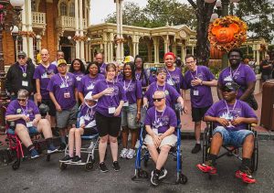 people with disabilities walking around Disney World