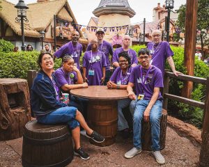 people with disabilities walking around Disney World