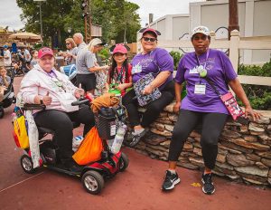 people with disabilities walking around Disney World