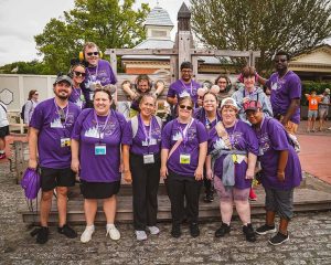 people with disabilities walking around Disney World