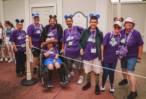 people with disabilities walking around Disney World