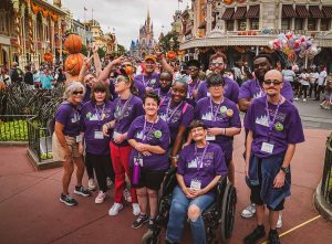 people with disabilities walking around Disney World