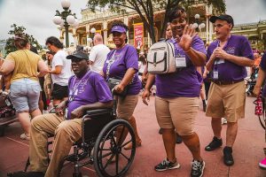 people with disabilities walking around Disney World